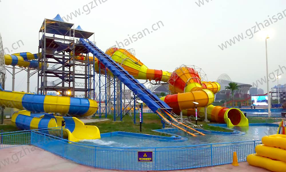 山东潍坊海上明珠水上乐园暴风谷滑道 山东潍坊海上明珠水上乐园暴风谷滑道